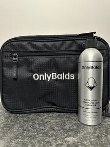 Only Balds Cleanser + Toiletry Bag – Daily Bald Care Kit