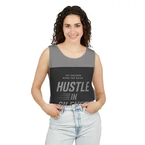 Hustle in Silence Tank Top | Motivational Apparel, Workout Shirt, Fitness Gear, Gift for Entrepreneurs, Unisex Casual Wear