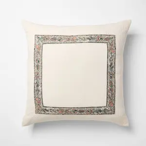 Oversized Square Border Pattern Cream - Threshold Design with Studio McGee