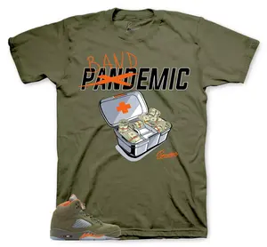 Shirts To Match Jordan 5 Olive - Bandemic Sneaker Tees