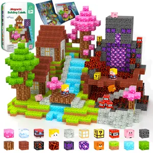 iLacven 150 PCS Magnetic Blocks Travel Magnetic Building  baby builder blocks Blocks Cubes  Tin Box Magnet Toys gift Set STEM Educational for Kids Ages 3 4 5 6 7 8 9 10 11 12 Year Old Boys Girls  Birthday Christmas