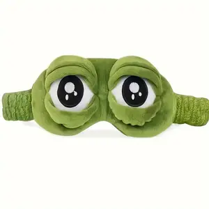 Cute Frog Soft Headband for Makeup and Washing, Cartoon Style Fabric Hair Accessory, Sweet Trend for Cross-Border Shopping