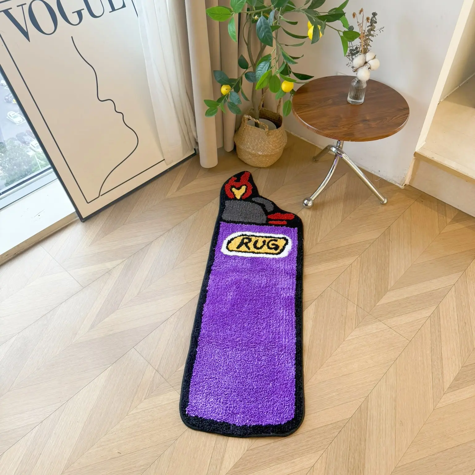 Fire Extinguisher Shaped Rug, Thickened Tufted Carpet, Anti-Slip Tpr Bottom, Non Slip Rugs, Kitchen Living Room Entrance Mat, Home Decor, Home Decorative Rug, Home Decor Rugs, Indoor Floor Rug, Soft Area Rug, Super Soft Rug