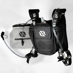 RAVERUNNER Skiing Chest Pack With 1.5L Hydration Bladder | Adjustable Chest Bag with Water Bladder - Ski & Snowboard Chest Pack