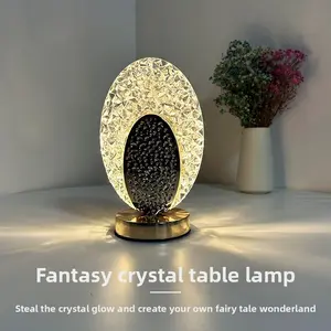Nordic LED Touch Table Lamp Luxury Decorative Ambient Light for Bar European Style Bedroom Sofa Side Adjustable Brightness