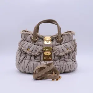 Pre-owned miu miu Canvas Shoulder Bags Coffer crossbody bag B21083
