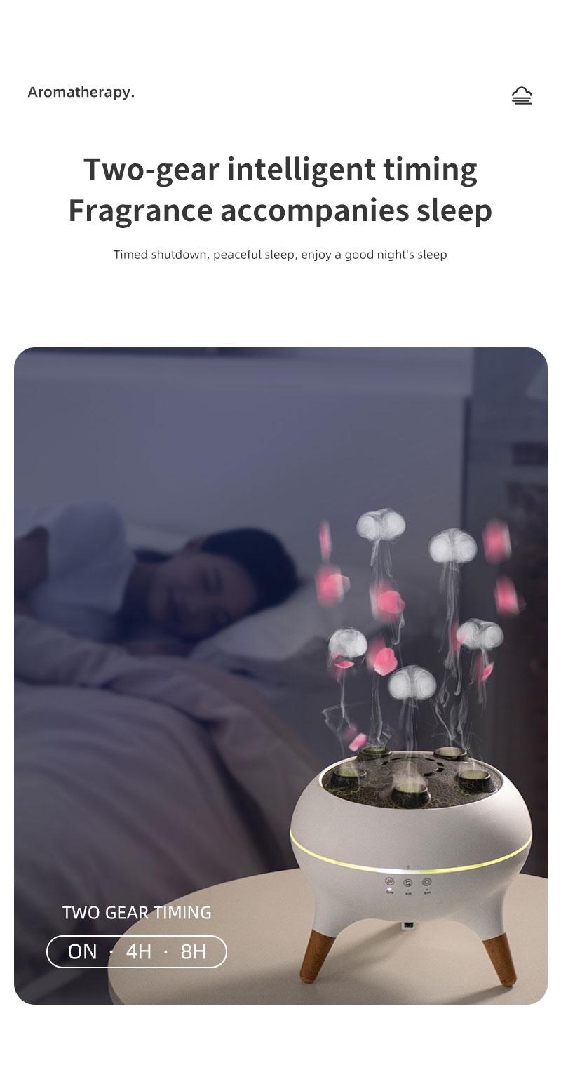  Aroma Diffuser Humidifier with Remote 7 Soothing Night Lights for Relaxation Yoga Sleep Aid Mood Lighting Aromatherapy Essential Oil Diffuser with Colorful Gradient Lighting