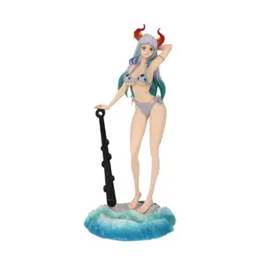 24cm large size One Piece anime peripherals Wano Country Holiday Swimsuit Nami Figure Creative Desktop Case Ornaments Wholesale