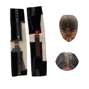 Adjustable Lace Wig Grip Band - Non-slip Velvet Wig Band for Wigs - Dark Brown