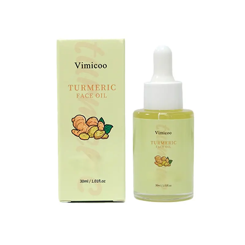 Vimicoo Turmeric Face Oil 30ml/1.01fl.oz, Natural Daily Hydrating & Antioxidant Facial Glow Oil with Jojoba & Macadamia Oil, Gentle Radiance Moisturizer, Fast Shipping from CA Moisture Serums Dewy Lightweight Skin Repair Hydrate Moisturizing anti-aging es