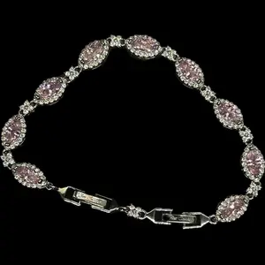 FLEXCARTEL Ice Link Bracelet - Pink, Silver