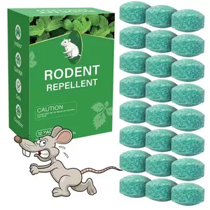 12 - Pack Popular Natural Rodent Repellent Balls! Infused with peppermint and lemon oil, these balls effectively deter squirrels, rats, spiders, and other pests. Safe, long - lasting, and easy - to - use for both indoor and outdoor applications.