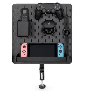 Clamp-on Desk Pegboard, Desk Privacy Panel, Office & Gaming Desk Organizer, Standing Desk Accessory - Efficiently Organize Above or Under Desk Placement