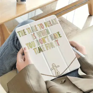 For your leisure time, this foldable, non-slip TPU case with an adjustable stand and pen slot is suitable for iPad mini, iPad Air, iPad Pro/iPad 10th and 11th generation iPad cases.