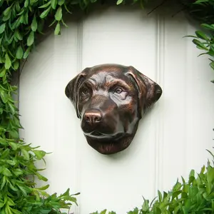 Labrador Retriever Door Knocker by Michael Healy - Solid Aluminum, Handcrafted, Easy Install