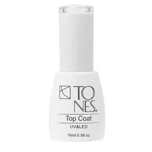 Tones Gel Polish Top Coat – 0.56 fl oz, High-Shine, Long-Lasting, Scratch-Resistant, Salon-Quality Finish Flawless Manicure