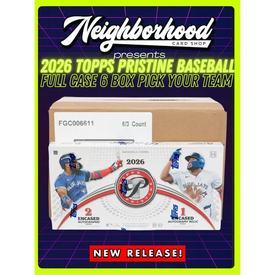 TT81726:1-[FULL CASE 6 BOX] 2026 TOPPS PRISTINE MLB BASEBALL HOBBY PICK YOUR TEAM BREAK