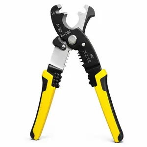 Multi-Functional Wire Stripping Pliers, Cr-V Steel Electrical Crimping Tool, Non-Slip Handle, Professional Electrician Tools