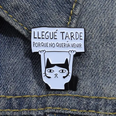 Creative Letter & Cat Design Brooch, Lapel Pin, Cute Clothes Badge, Fashion Accessories for Daily Clothing Decor, Trendy All-match & Exquisite Brooch for Birthday Gift, Alloy Brooch Pin