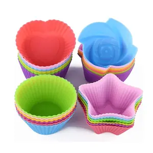 Silicone Muffin Cups, Reusable Baking Mold for Cupcakes & Muffins, Durable Non-Stick Silicone Bakeware Set, Perfect for Home Cooking, Silicone Muffin Pan