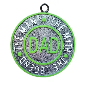 Dad Car Freshie - The Man The Myth The Legend Car Accessories with "DAD" Design and Green Accents