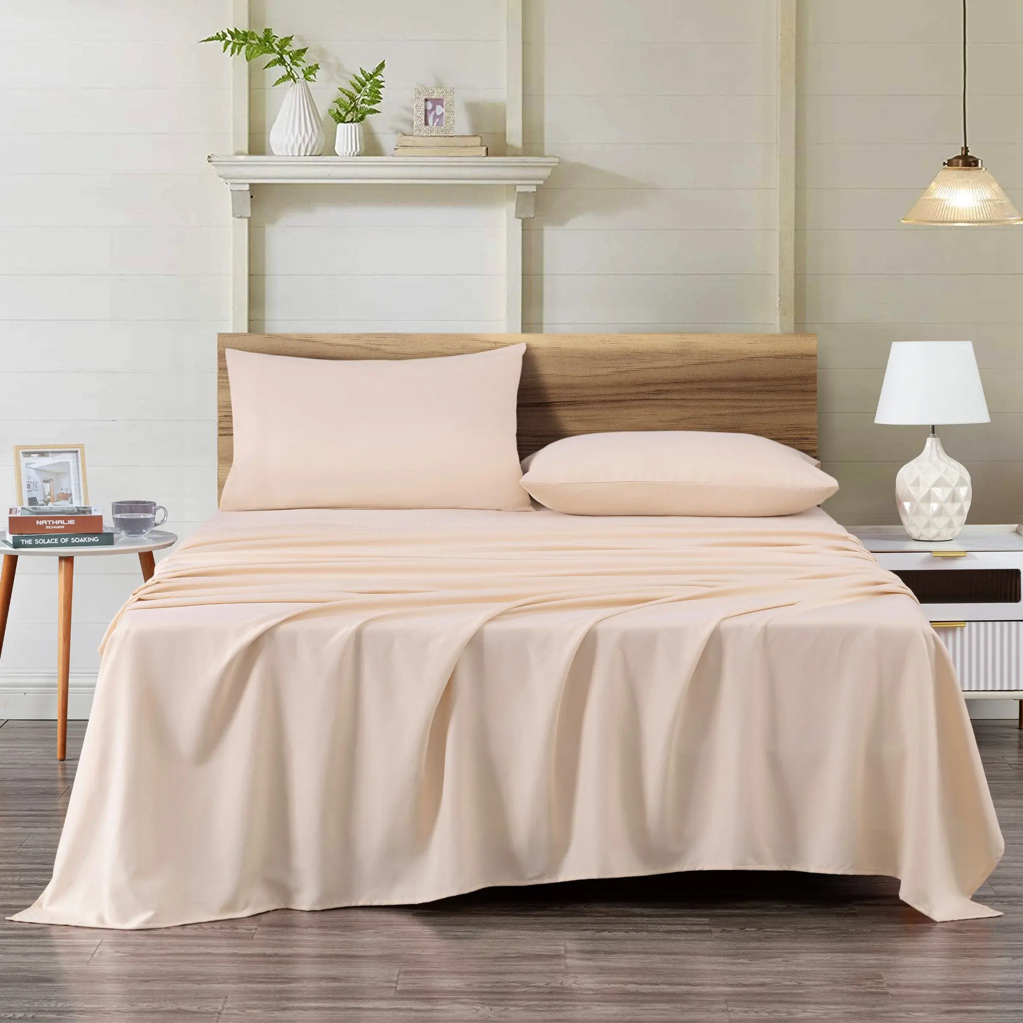 Peach Skin Brushed Microfiber Bed Sheet Set Peach Skin Brushed Microfiber Bed Sheet Set