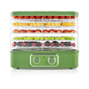 PUKOMC 5-Tier Food Dehydrator: Adjustable temp for jerky, fruits & herbs. 240W, BPA-free stackable trays—ideal for healthy snacks! puko mc dehydrator