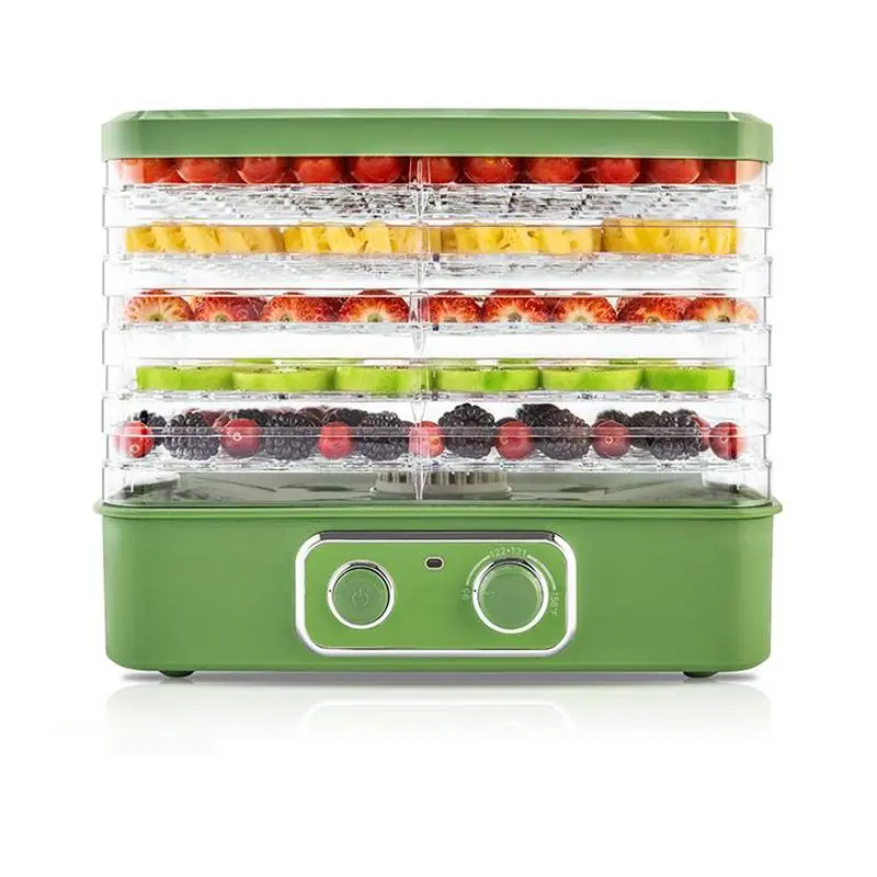 PUKOMC 5-Tier Multifunction Countertop Food Dehydrator - 240W, BPA-Free Stackable Trays, Adjustable Temp for Jerky, Fruits - Ideal for Healthy Snacks, Multifunction Food Dehydrators, Countertop Food Dehydrators
