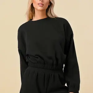 Crop sweat set sweatsuit set outfit