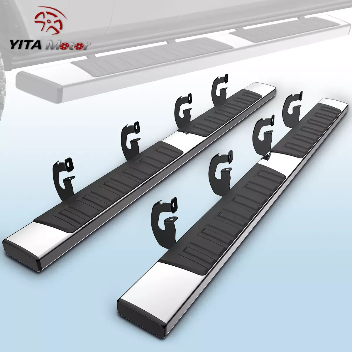 YITAMOTOR 6 Inches Running Boards Compatible with 2009-2014 Ford F150 Super Crew Cab