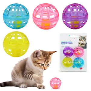 by Ethical Products - Classic Cat Toys for Indoor Cats - Interactive Cat Toys Balls Mice Catnip Toys - Alternative to Wand Toys and Electronic Cat Toys - Lattice Ball Multi Pack Small