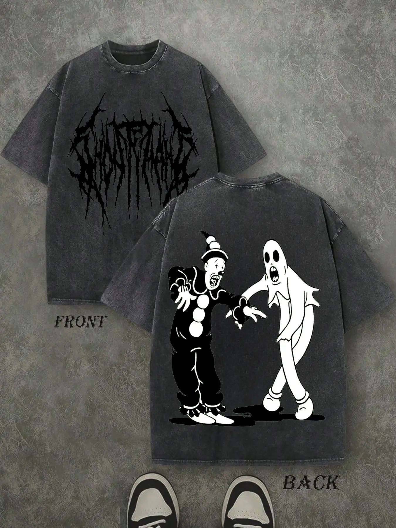 Men's Y2K Style Graphic Tee, Ghostmane Joker Print Sweatshirt, Casual Round Neck Short Sleeve Top, Perfect Gift for All Occasions, Cotton Streetwear, Casual Summer Clothing