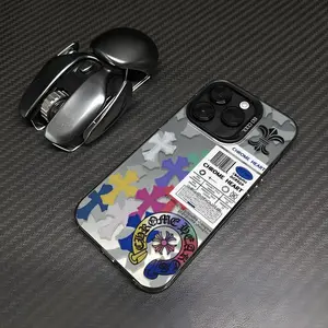 Suitable for iPhone 17, 16, 15, 14, 13, 12, 11 high-end cross shaped phone case, iPhone 16, 15 Plus shockproof cross shaped phone case for boys and girls