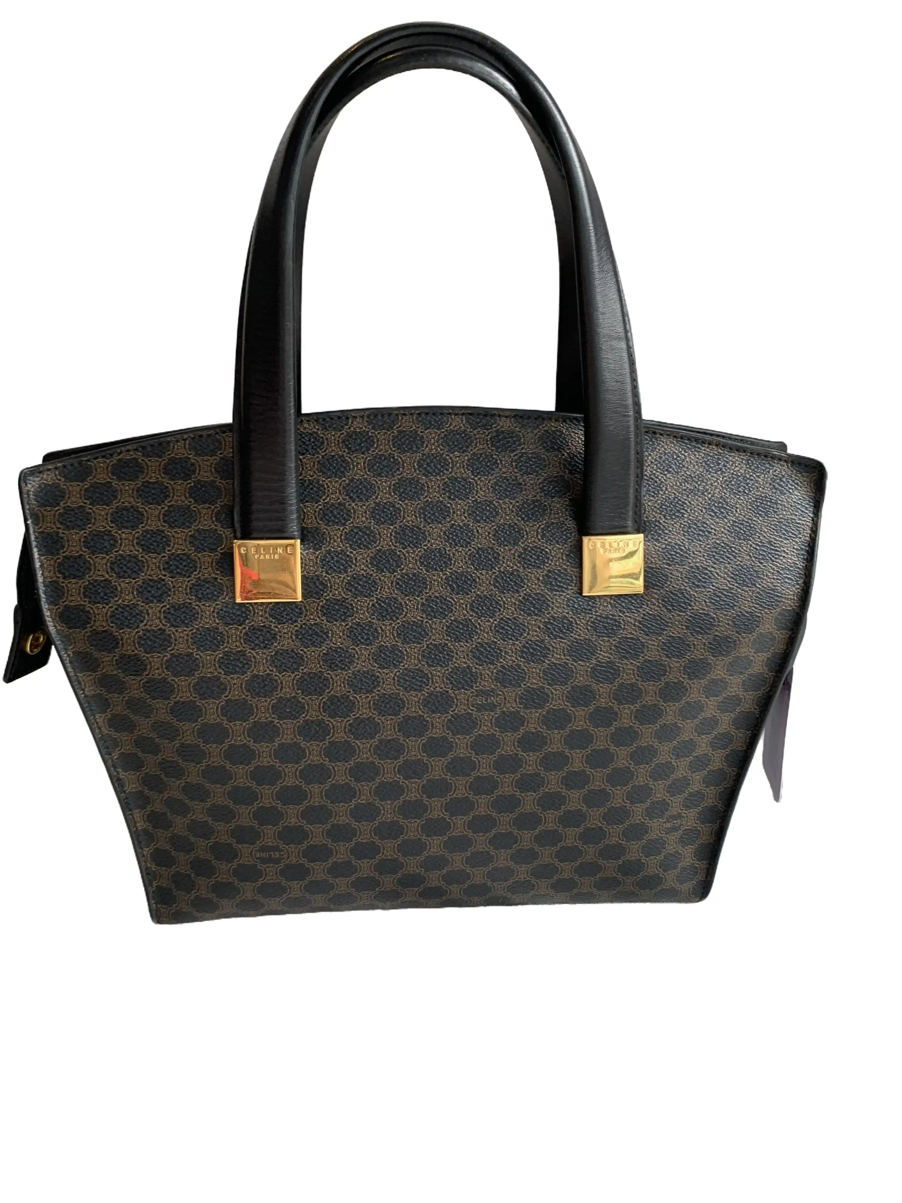 Pre-owned Celine Macadam Vintage Handheld Tote Bag/ee07329001/9001