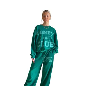Comfy Club Varsity Set Womenswear Casual Comfort
