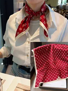 Women's Silk Scarf Shawl Wrap, Lightweight Breathable Soft Fabric, Elegant Design for Daily Wear & Special Occasions