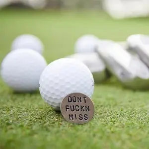 Funny Golf Ball Markers Pack of Four, Humorous Novelty Golf Accessories, Unique Gift for Men and Women Golf Players, Golf Gifts