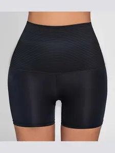 1-Pack High-Waisted High-Stretch Safety Shorts – Tummy Control Without Digging In Elastic Shaping Slims Waistline Butt-Lifting & Stretching Effect