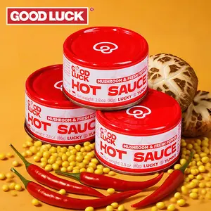 Good Luck Vegan Hot Sauce Gift Box – 6 cans, 4 Bold Flavors + Mix Pack | Spicy & Mild | Plant-Based, Perfect for Tacos,Vegan & Meat-Free/Plant-Based, No Meat, Rich Umami Kick