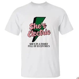 She's Electric Oasis Shirt – Retro 90s Britpop Band Tee, Vintage British Rock Gift, Ultra Soft Premium Shirt for Men and Women