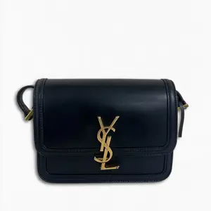 Pre-owned Yves Saint Laurent Smooth leather Shoulder Bags Le 5 à 7 Black Pristine S014260307047