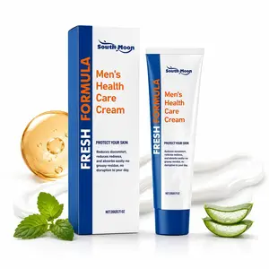 Men's Intimate Care Cream, Daily Skin Comfort Formula, Fast Absorbing Moisturizing Cream for Sensitive Areas, Non-Greasy Body Care 1-3Branch