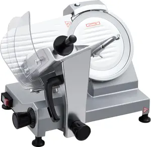 【GARVEE】Meat Slicer, 8 Inch Deli Meat Slicer, 210W Meat Slicer Commercial, Semi-Automatic Meat Slicer Machine for Home, Meat, Cheese, Bread, Veggies, Ham, & Fruit(8in-210W)