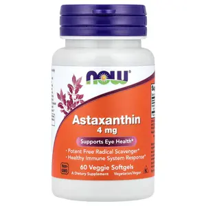 NOW Foods Astaxanthin, 4 mg, 60 Veggie Softgels