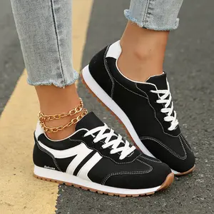Wide Toe Box Shoes for Women Patchwork Non-Slip Casual Walking Shoes Comfortable Gym Tennis Running Shoes Workout