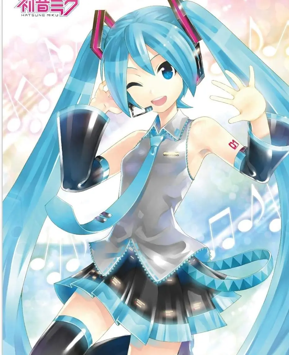 Trends International Hatsune Miku - Waving Wall Poster , Unframed