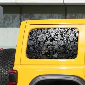 Halloween Themed Car Stickers, 1 Count UV Car Window Sticker, Waterproof Car Decal, Car Truck Decal, Universal Car Decoration Accessories