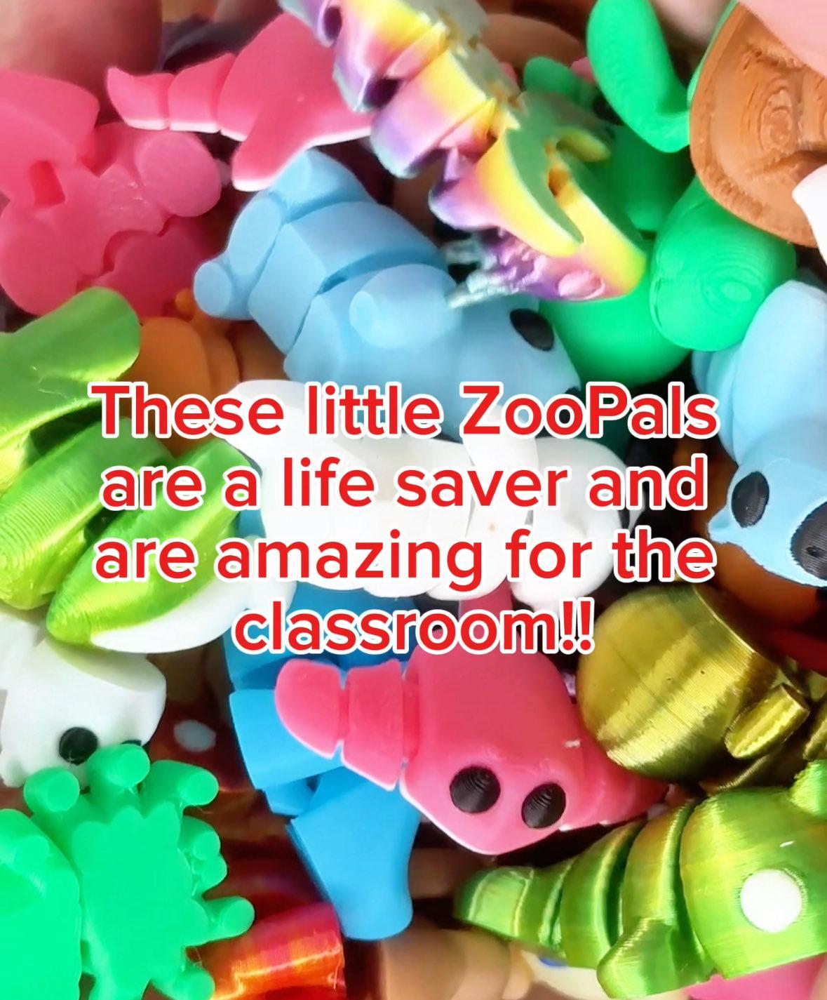 ON SALE BULK! Pets Desk Toys Stuffers Pets ZooPals Articulated Animals Mothers Day Gift! Surprise Egg Toy – Fun, Unique, Fidget & Stress Relief! Great for Teachers' Desk Pets, Student Prizes, Party Favors & Gifts – ZooPals Collectible Series! Wiggle