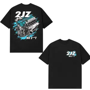 2JZ “No St” Turbo Engine Graphic T-Shirt – Legendary Toyota 2JZ Performance Engine Double-Sided Print Tee for JDM Car Enthusiasts, Perfect for Car Meets & Automotive Racing Fans**