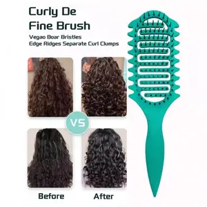 1 Pc Professional Hair Curling Brush with Ventilated Design, Specially for Women, Suitable for All Hair Types. Curl Defining & Styling Brush, Easily Creates Long-Lasting Curls, Boosts Hair Volume. Ideal Hair Styling Tool for Home Use, Perfect for Dating